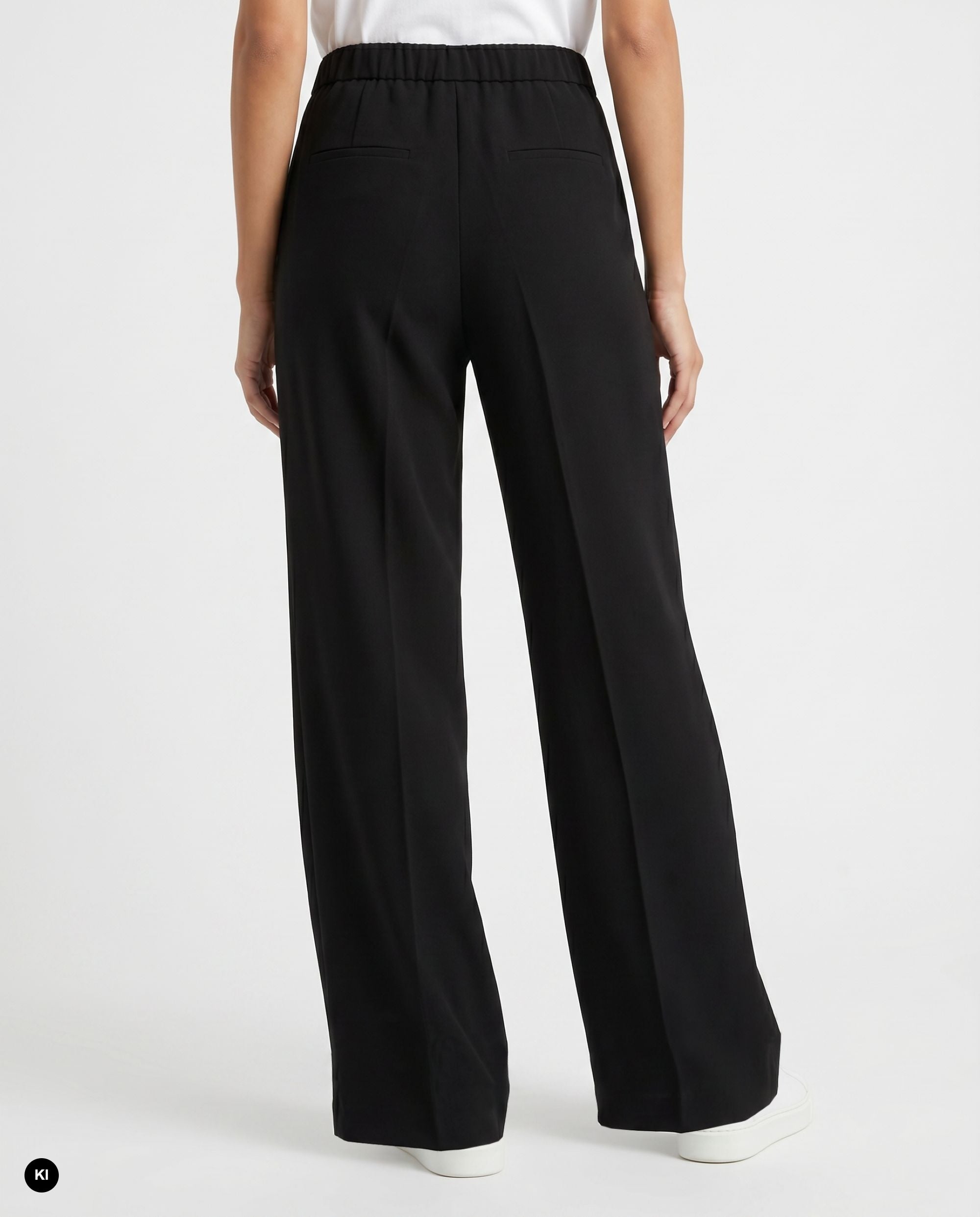 Stehmann Francis Relaxed Fit Hose Scuba Crepe schwarz