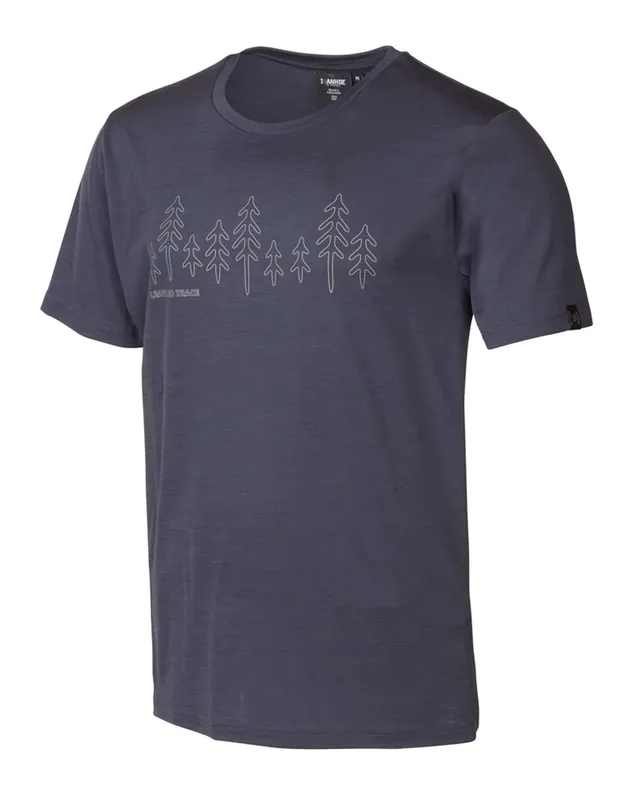 Ivanhoe Ceasar Fir T-Shirt Steelblue Merino 160g/m² Herren