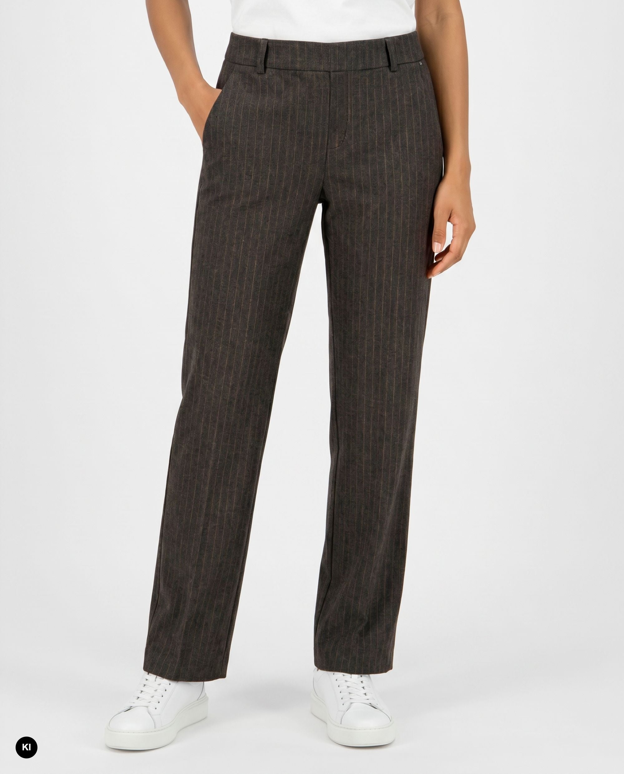 Stehmann Fenja Culotte americano Straight Fit Pinstripes
