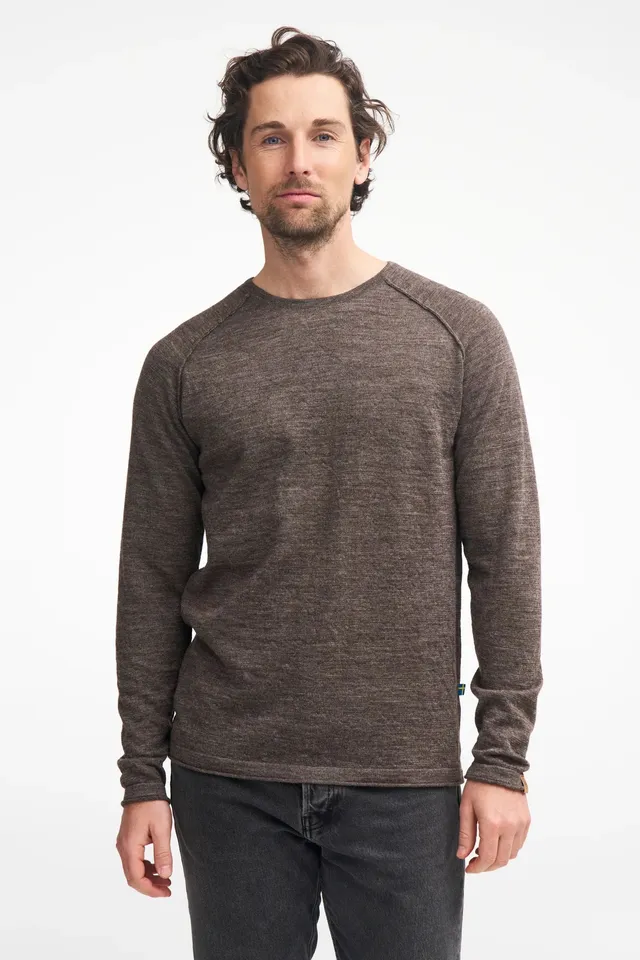 Ivanhoe NLS Beech Crewneck Pullover Herren S Nutmeg ungefärbt