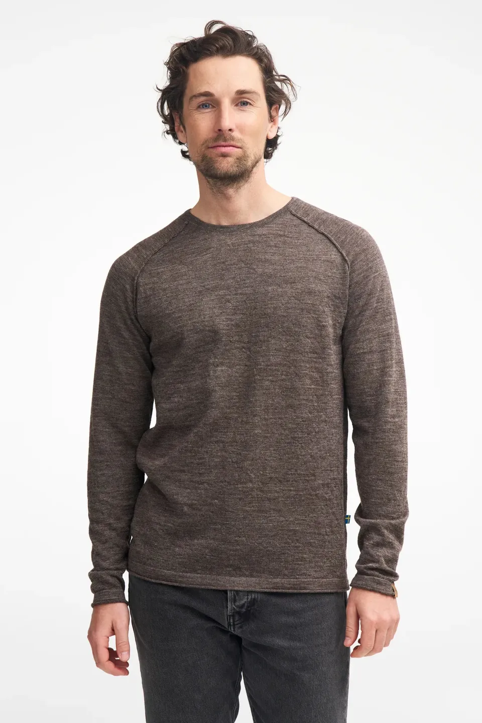 Ivanhoe NLS Beech Crewneck Pullover Herren S Nutmeg ungefärbt