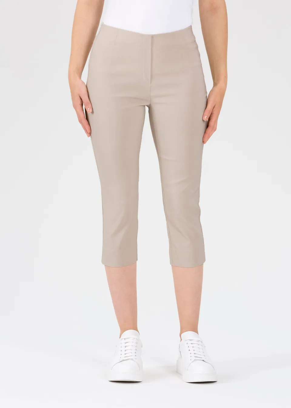 Stehmann Ina Caprihose kalk Bengaline Straight Fit