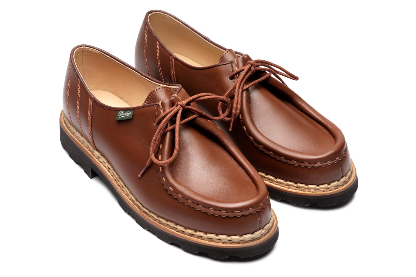 Paraboot Morzine Marche II Derby braun Glattleder