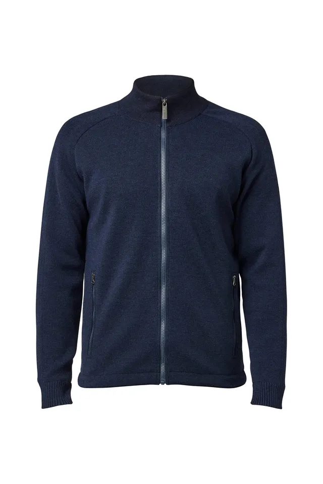 Ivanhoe Henry Full Zip Windbreaker Navy Merino