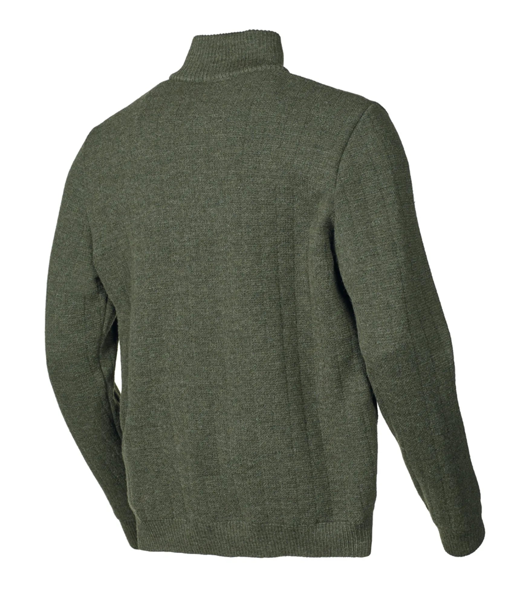 Ivanhoe Hugo Half Zip Windbreaker Herren Loden Green Wolle