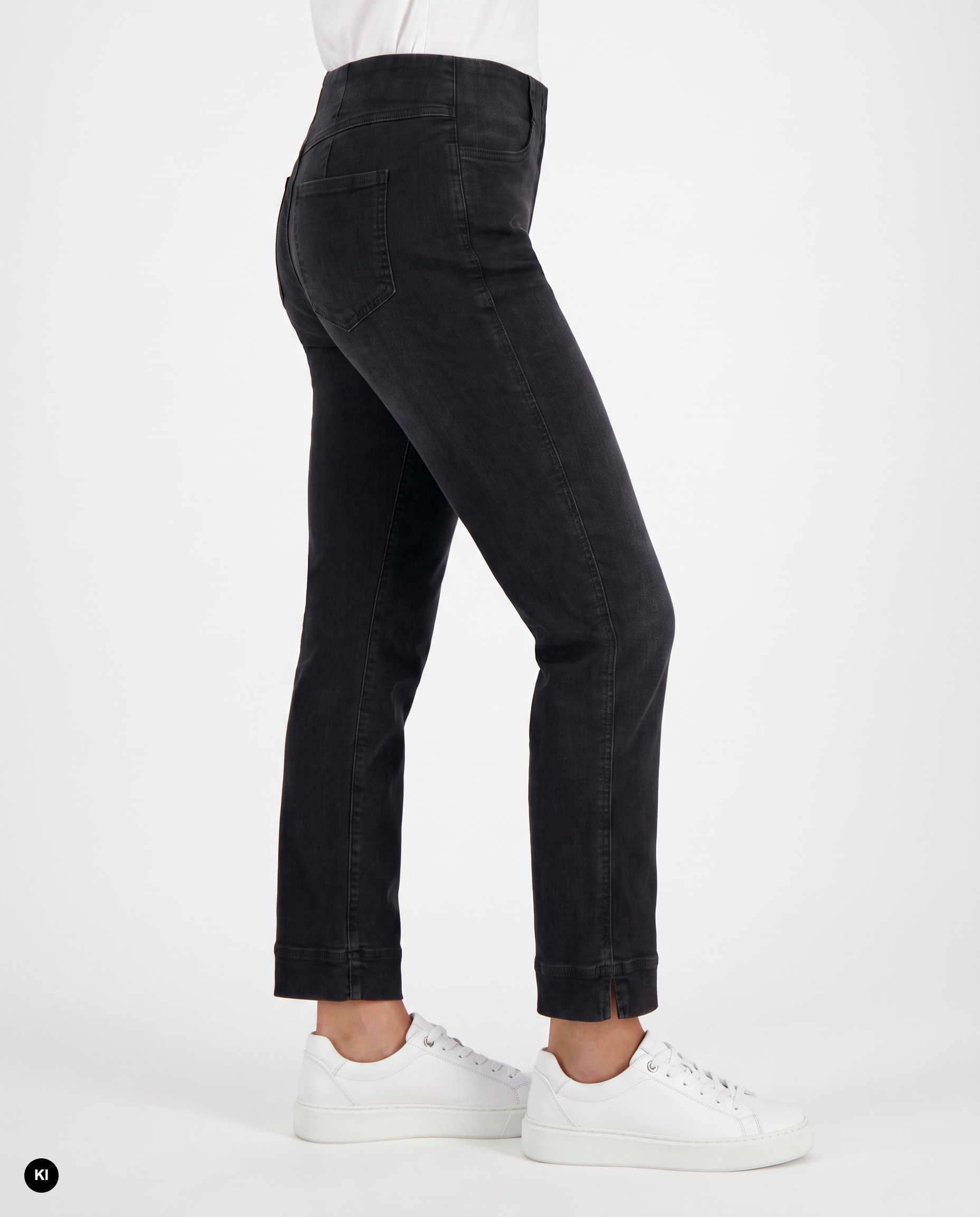 Stehmann Igor 6/8 Jeans caviar black Straight Denim