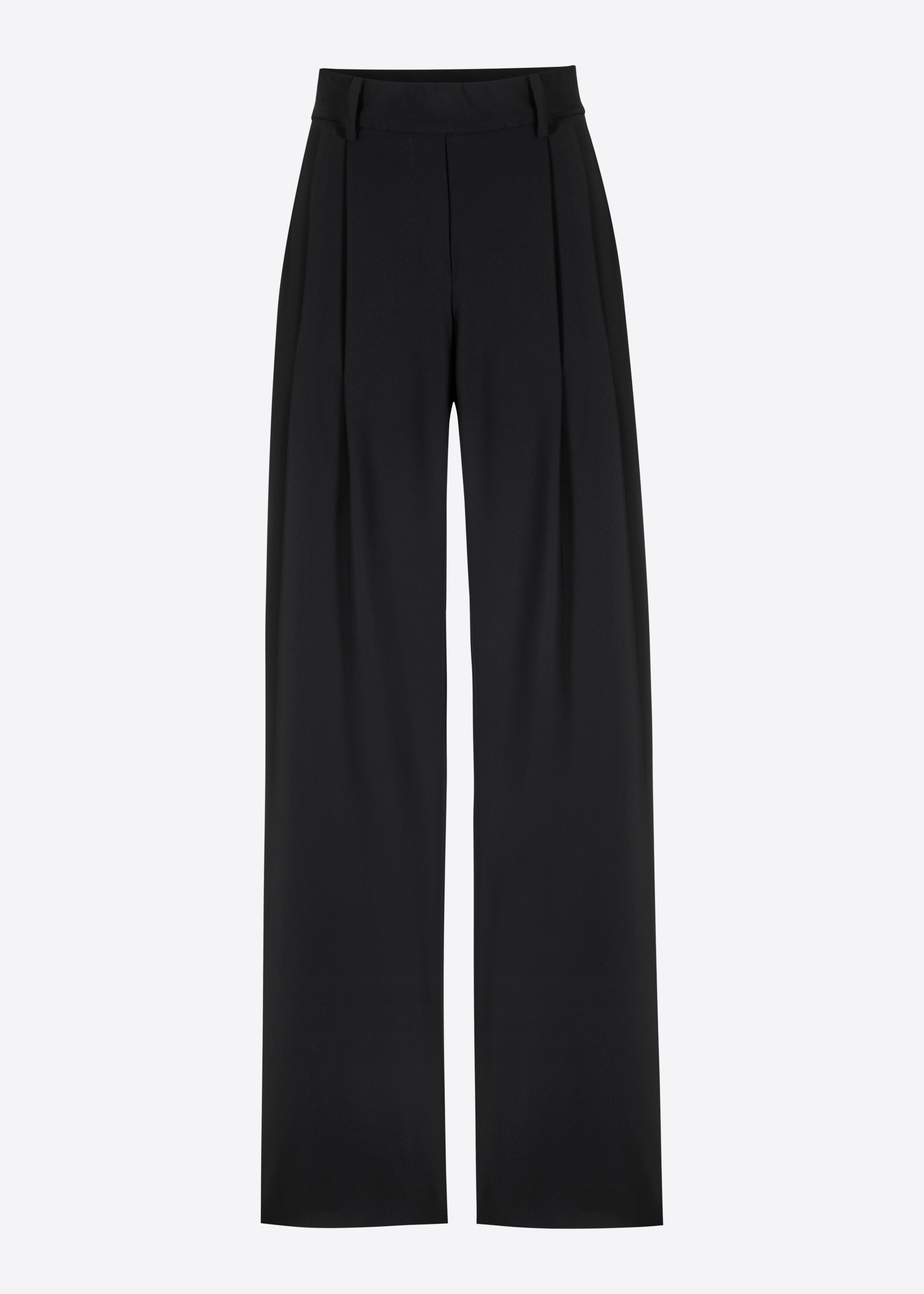 Stehmann Straight Fit Jania Hose schwarz Jersey Marlene
