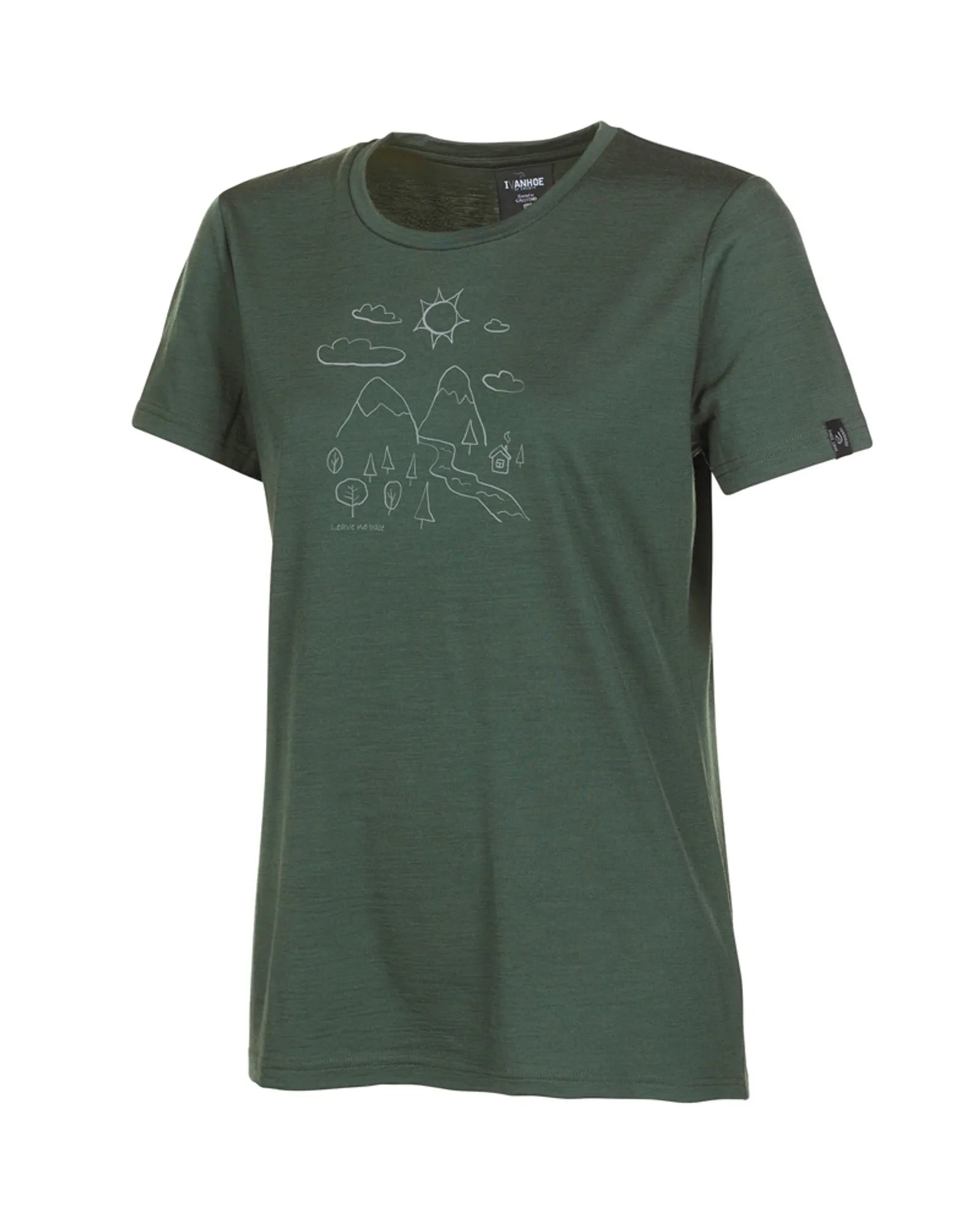 Ivanhoe Cilla Outdoor T-Shirt Rifle Green 38 Merino