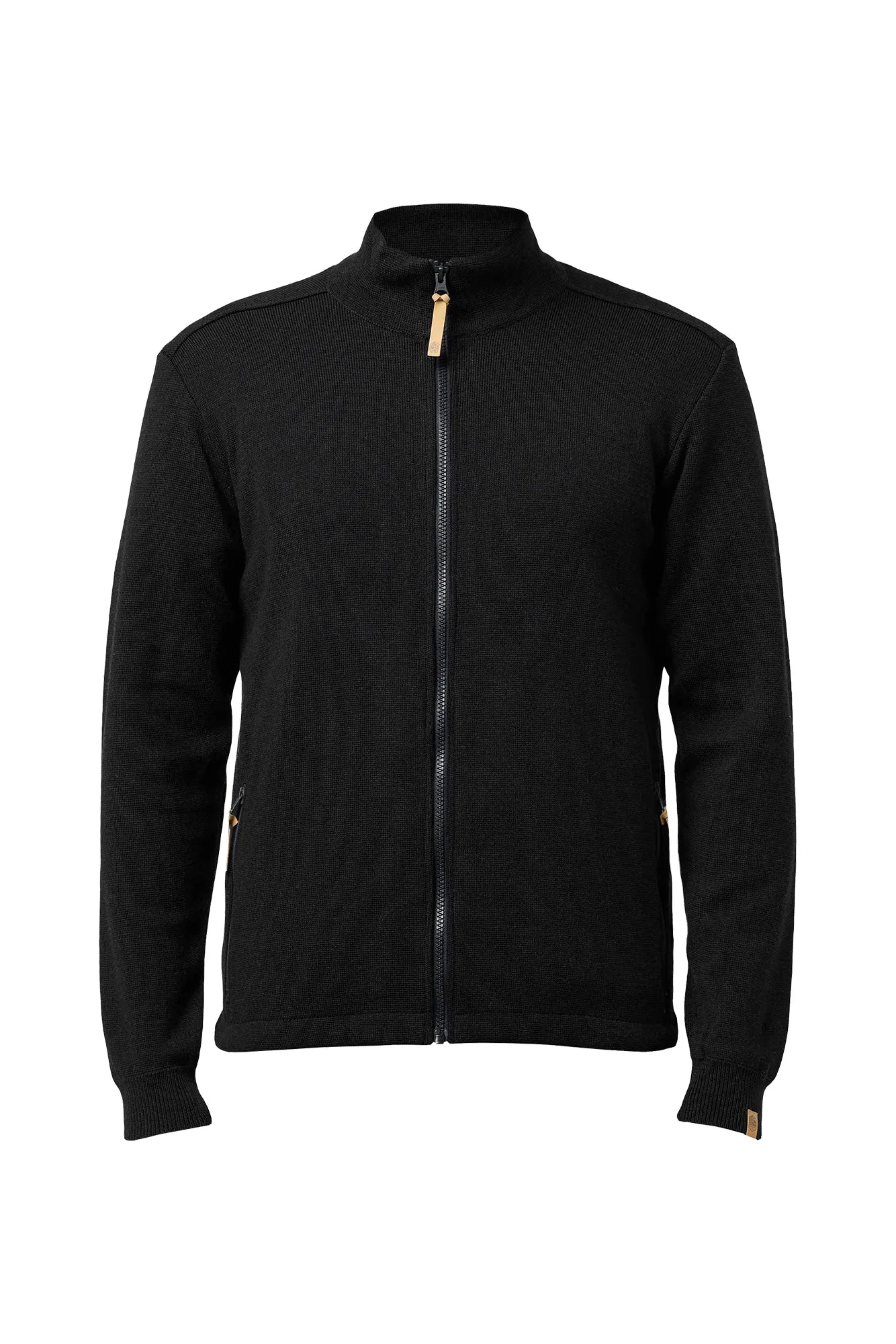 Ivanhoe Helmer Full Zip Strickjacke Schwarz M Merino