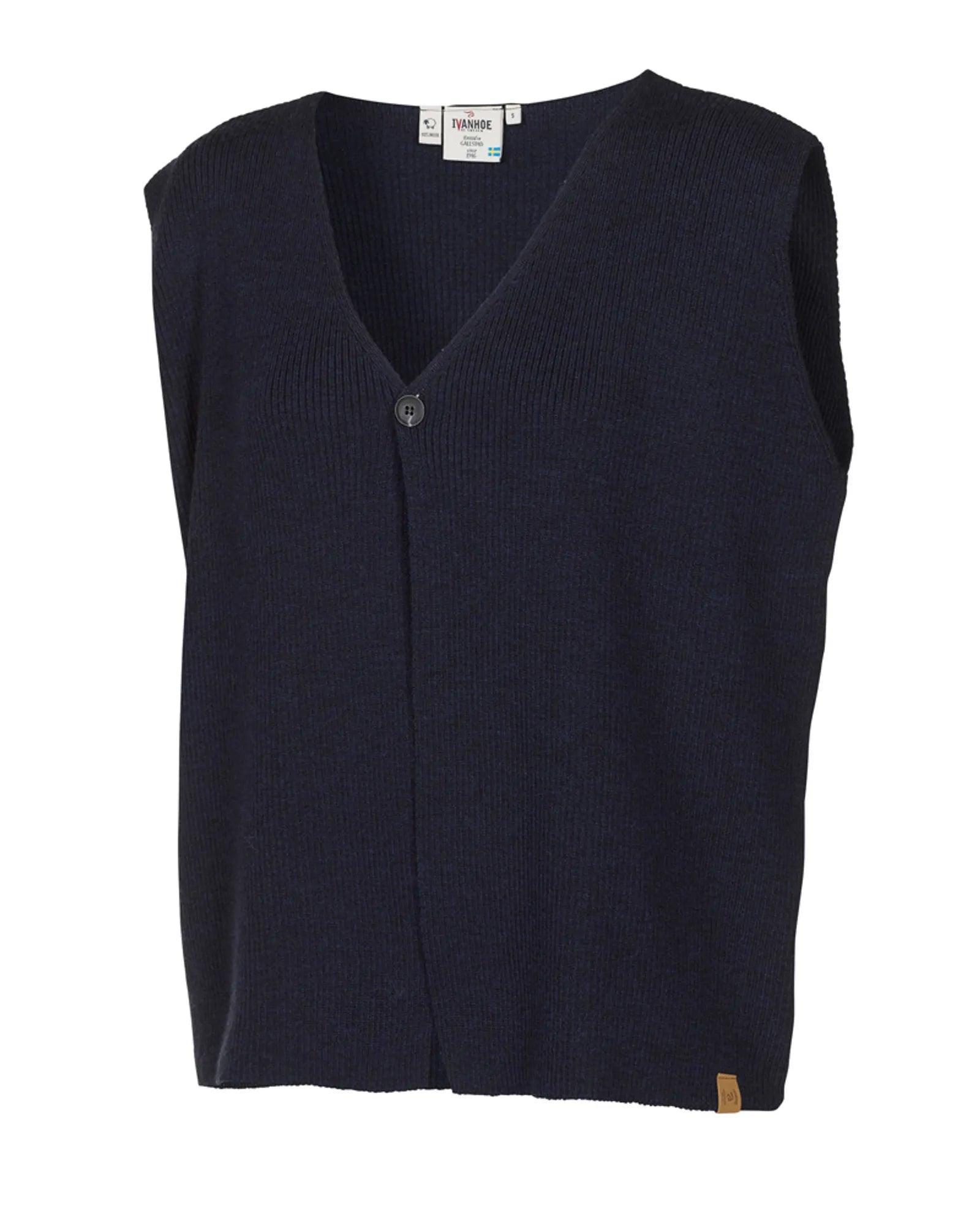 Ivanhoe GY Ryda Poncho-Weste Navy Gr. S 100% Merino