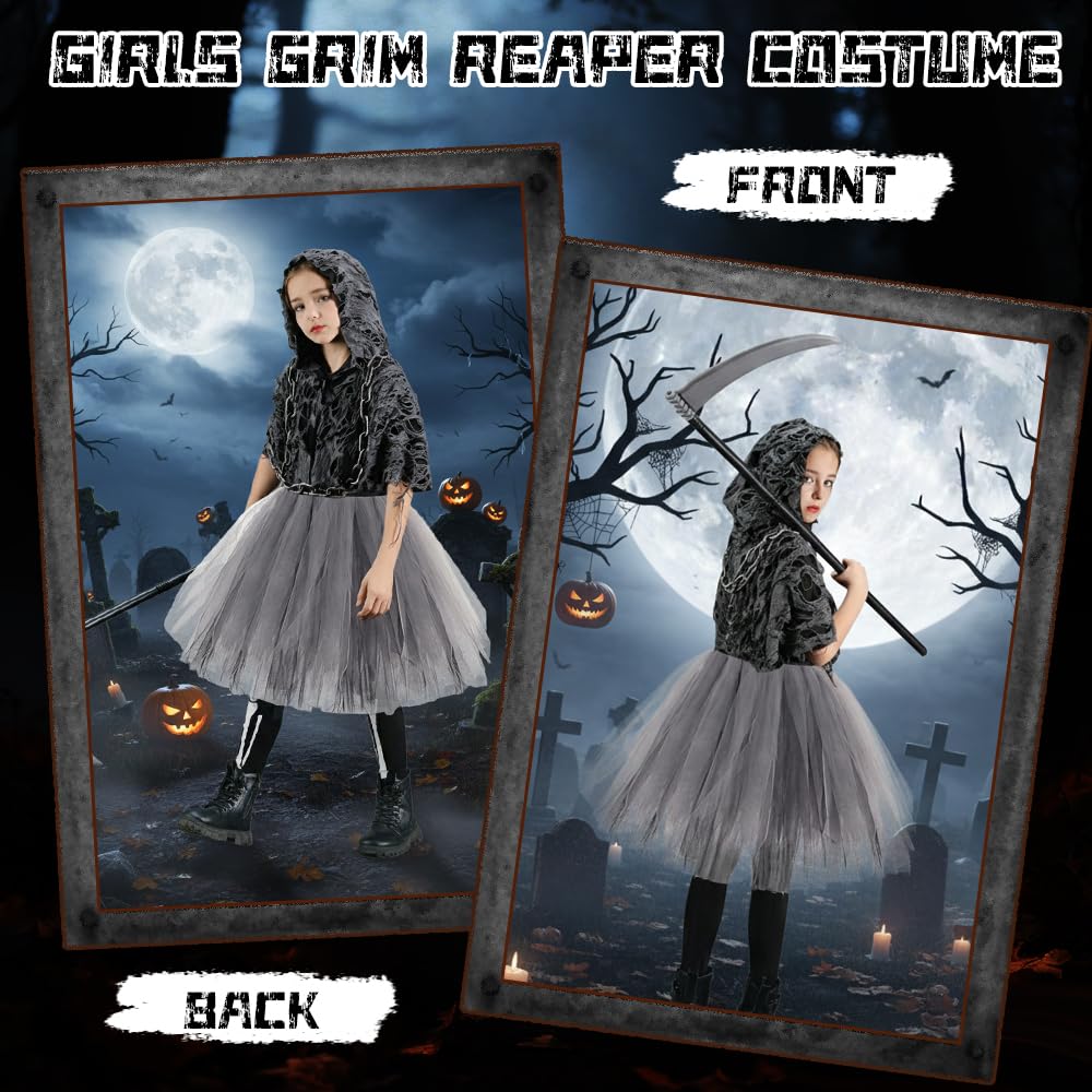 YYDSXK Sensenmann Kostüm Kinder Gr. 140 Halloween