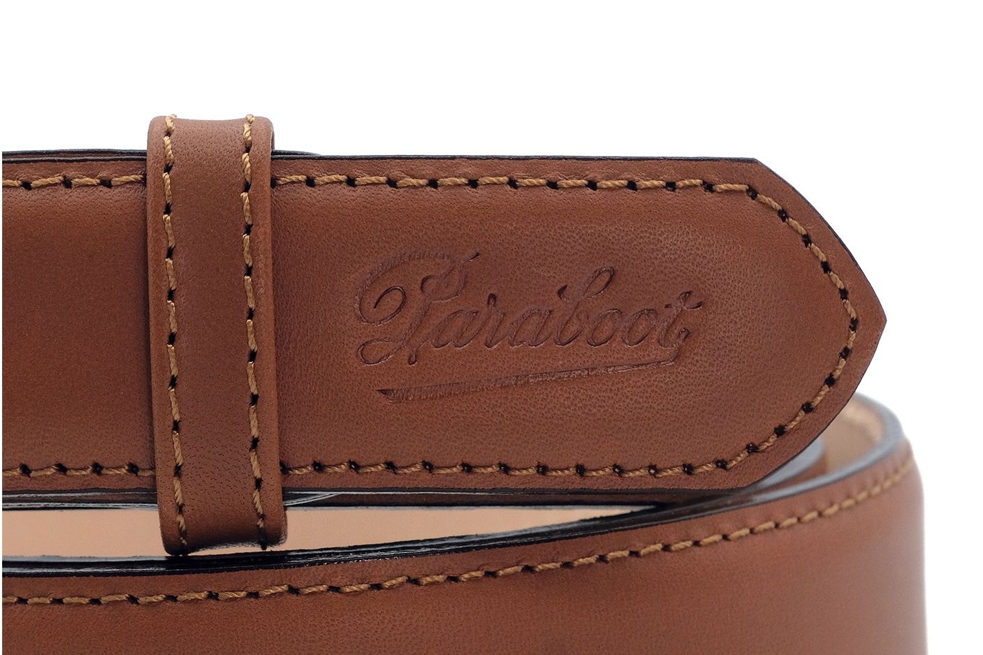 Paraboot Ceinture Uranos Gürtel gold Glattleder 3,5 cm