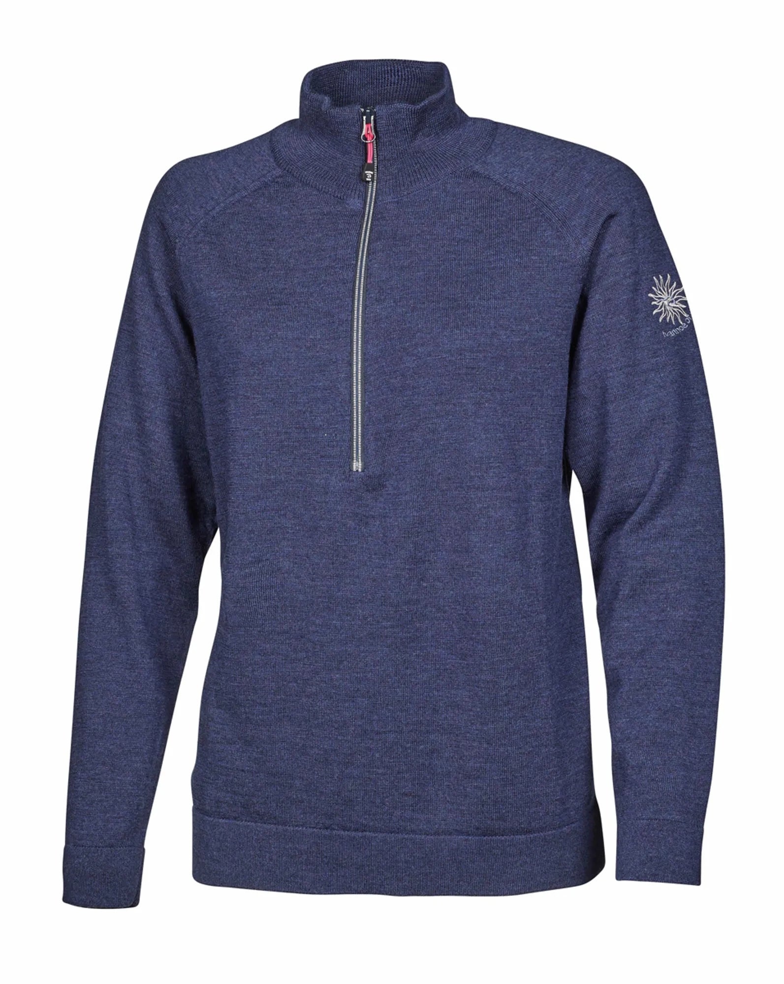 Ivanhoe Jana Half Zip Pullover Damen steelblue Gr 38 Merino