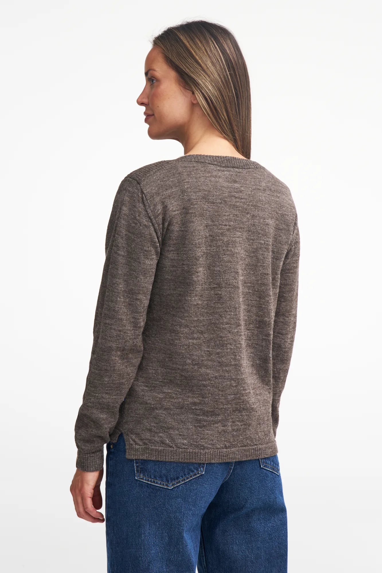 Ivanhoe Tunabo Damen Wollpullover Birch 100% Wolle