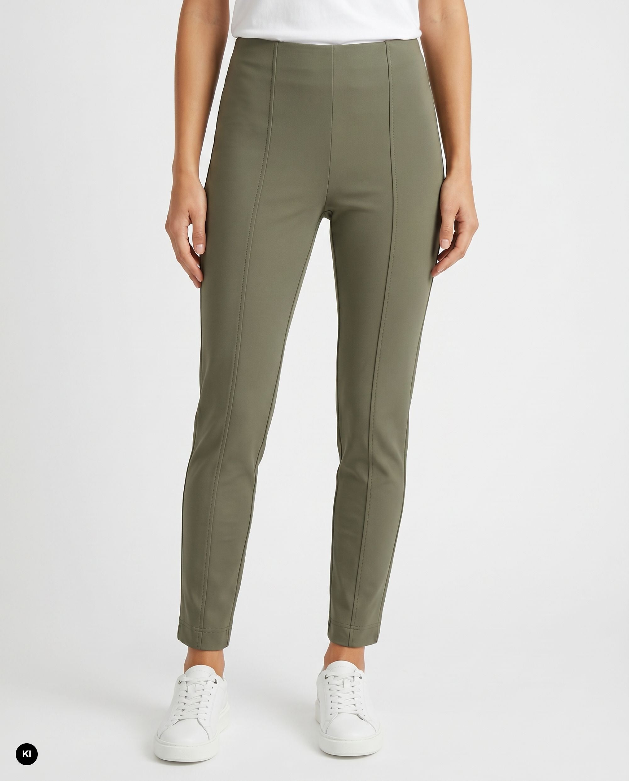 Stehmann Iselle 7/8-Hose Slim Fit sage Thermojersey