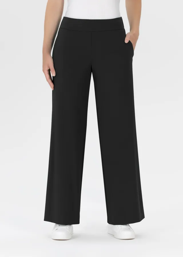 Stehmann Hamatit Sommerjersey Hose schwarz Wide-Leg 38