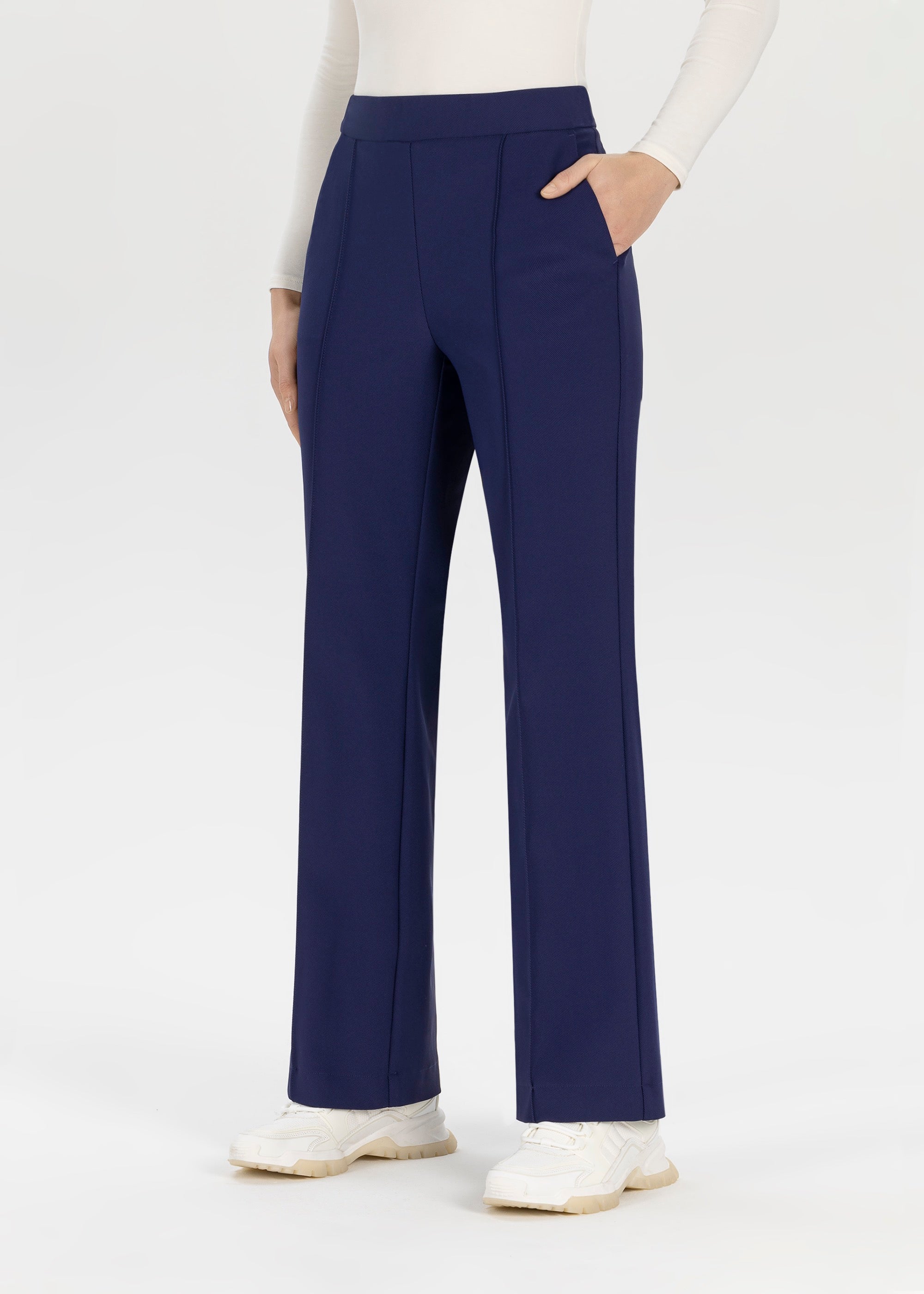 Stehmann Relaxed Fit Hellena Weite Hose jolly blue Jersey