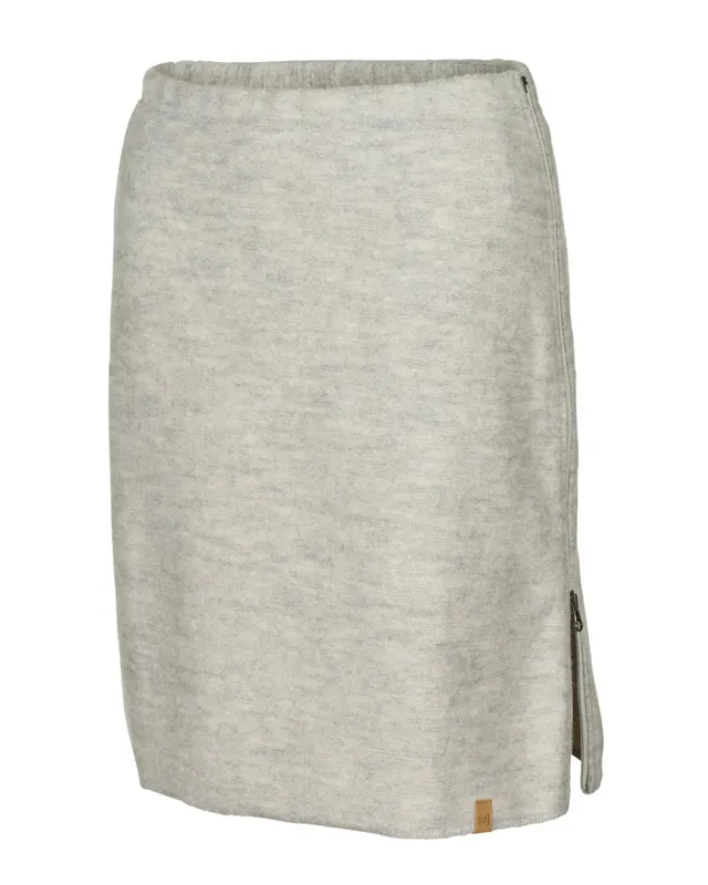 Ivanhoe GY Vegby Wollrock Light Silver Grey Gr.36-46 100% Wolle