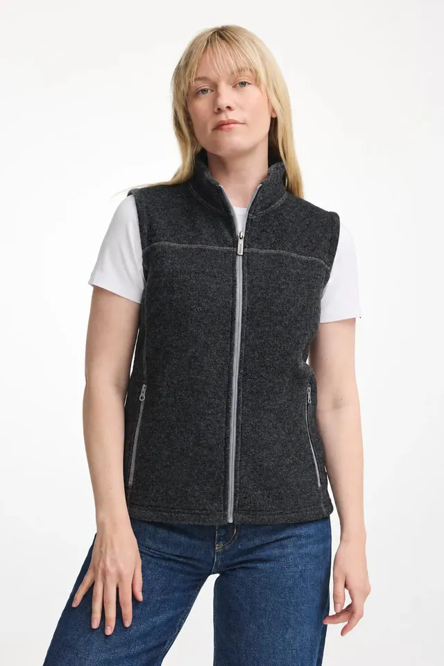 Ivanhoe Beata Vest Wollweste Graphite Marl 38