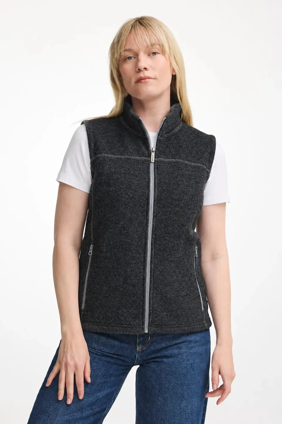 Ivanhoe Beata Vest Wollweste Graphite Marl 38