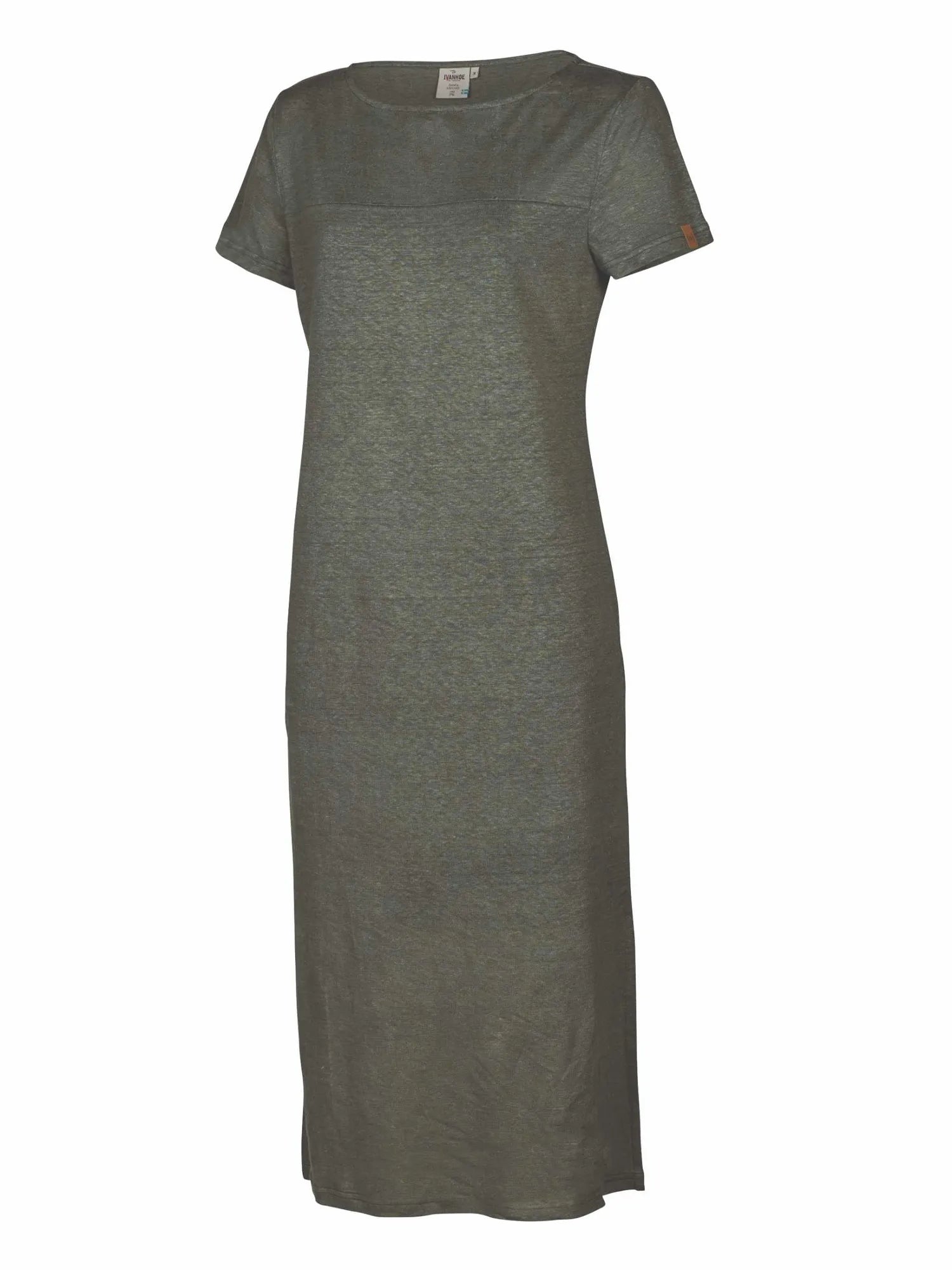 Ivanhoe Edla Damen Leinenkleid Dark Olive 38 Midi