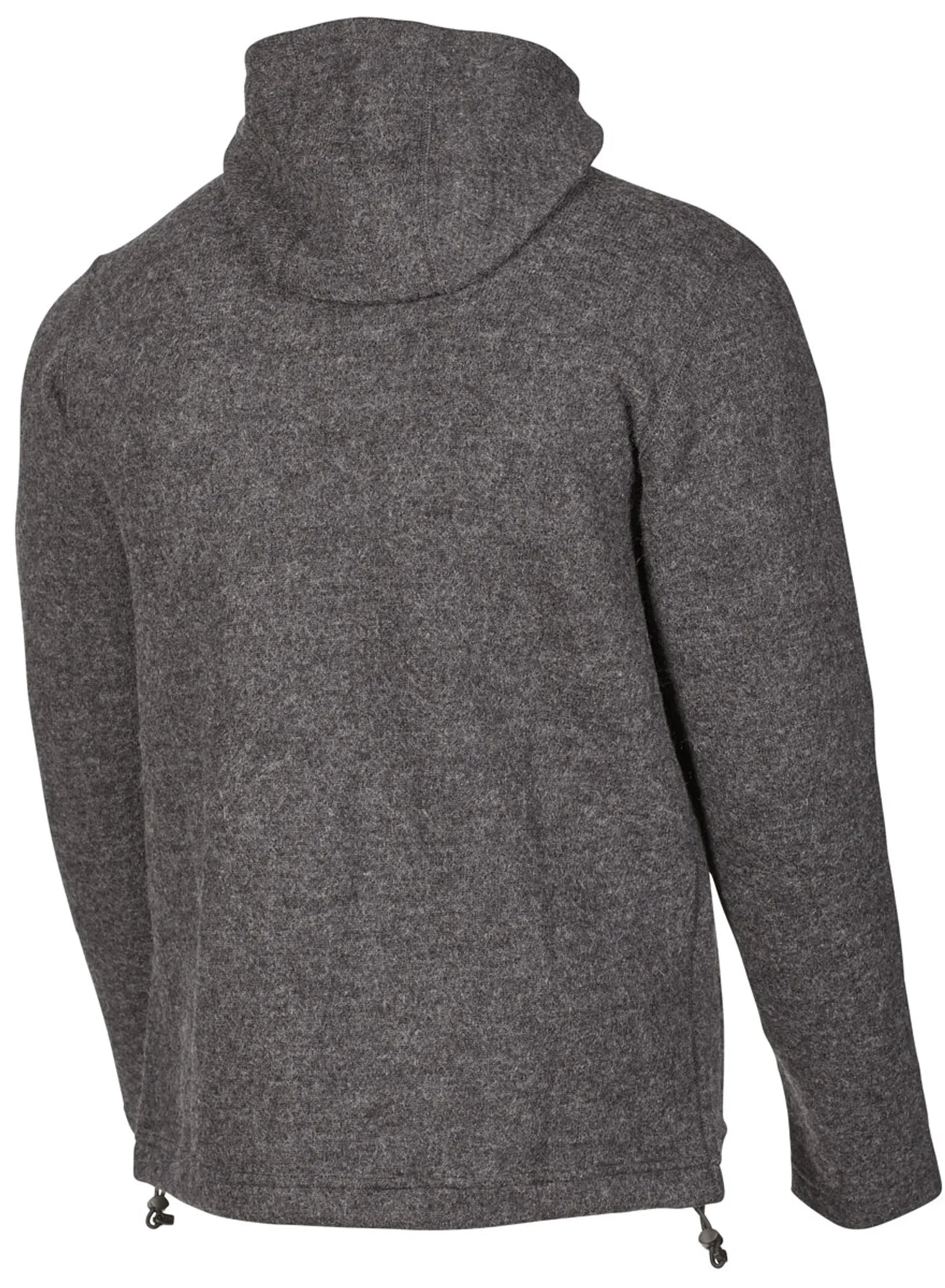 Ivanhoe Ron Hood Wollhoodie Graphite Marl 100% Wolle