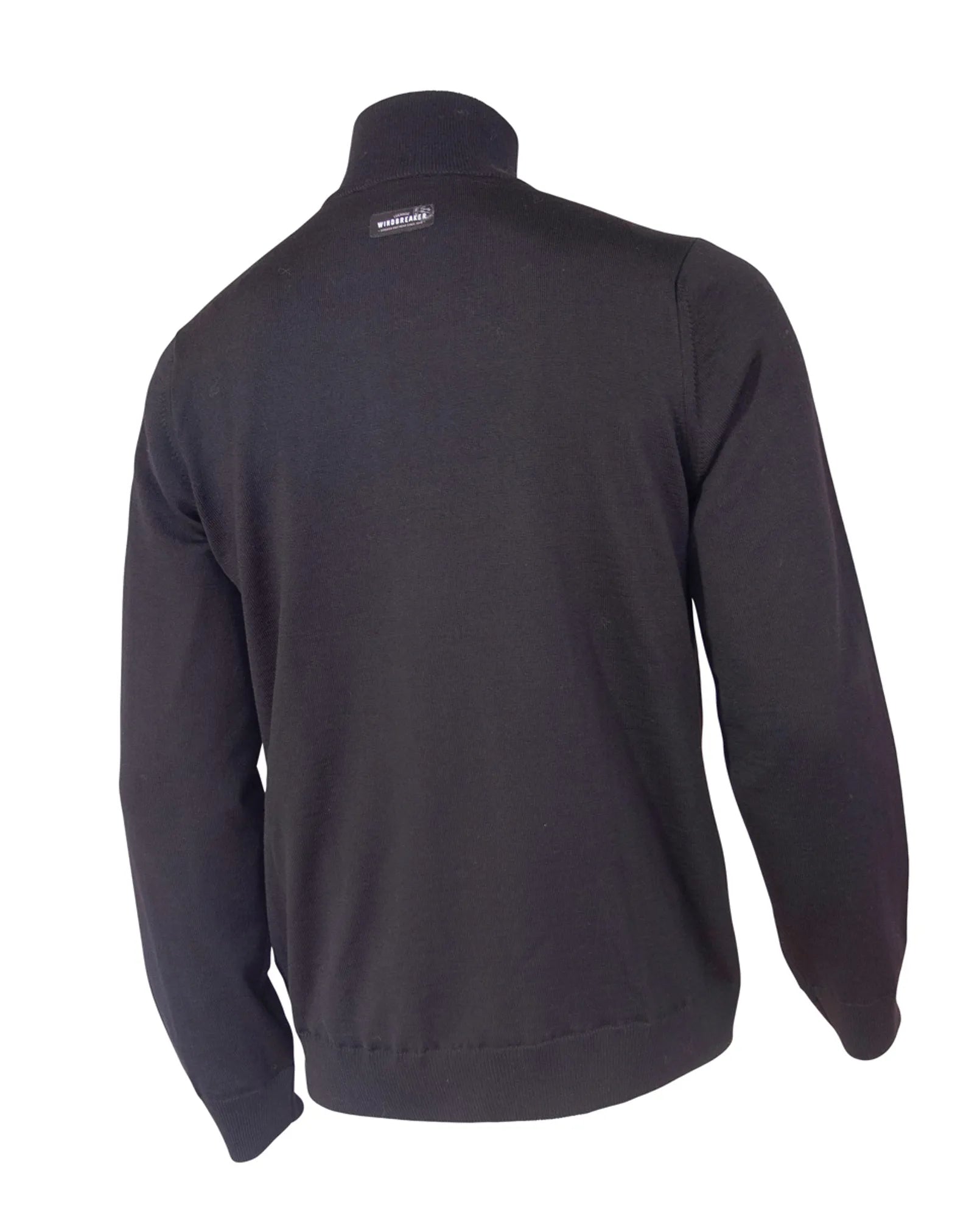 Ivanhoe York Full Zip Windbreaker Unisex Schwarz Merinowolle