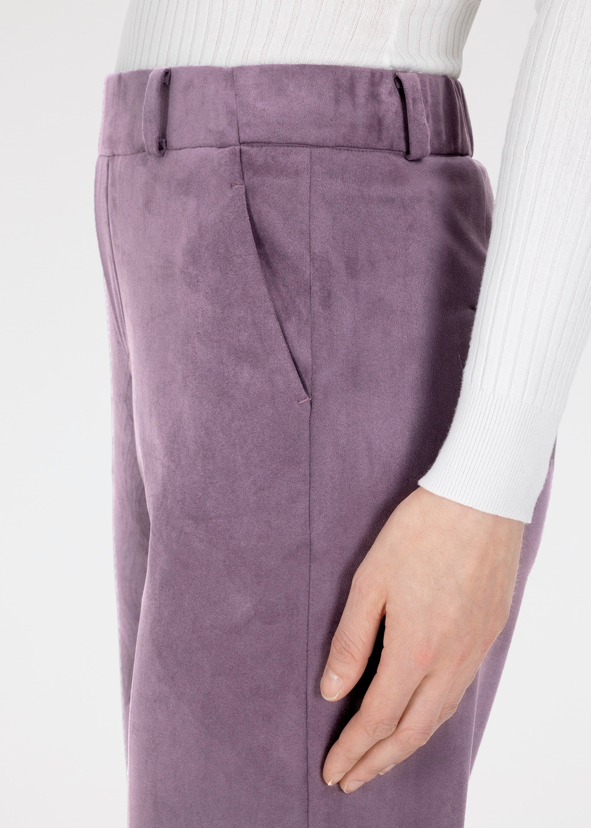 Stehmann Fenja Culotte Wildlederoptik dark violet Lila
