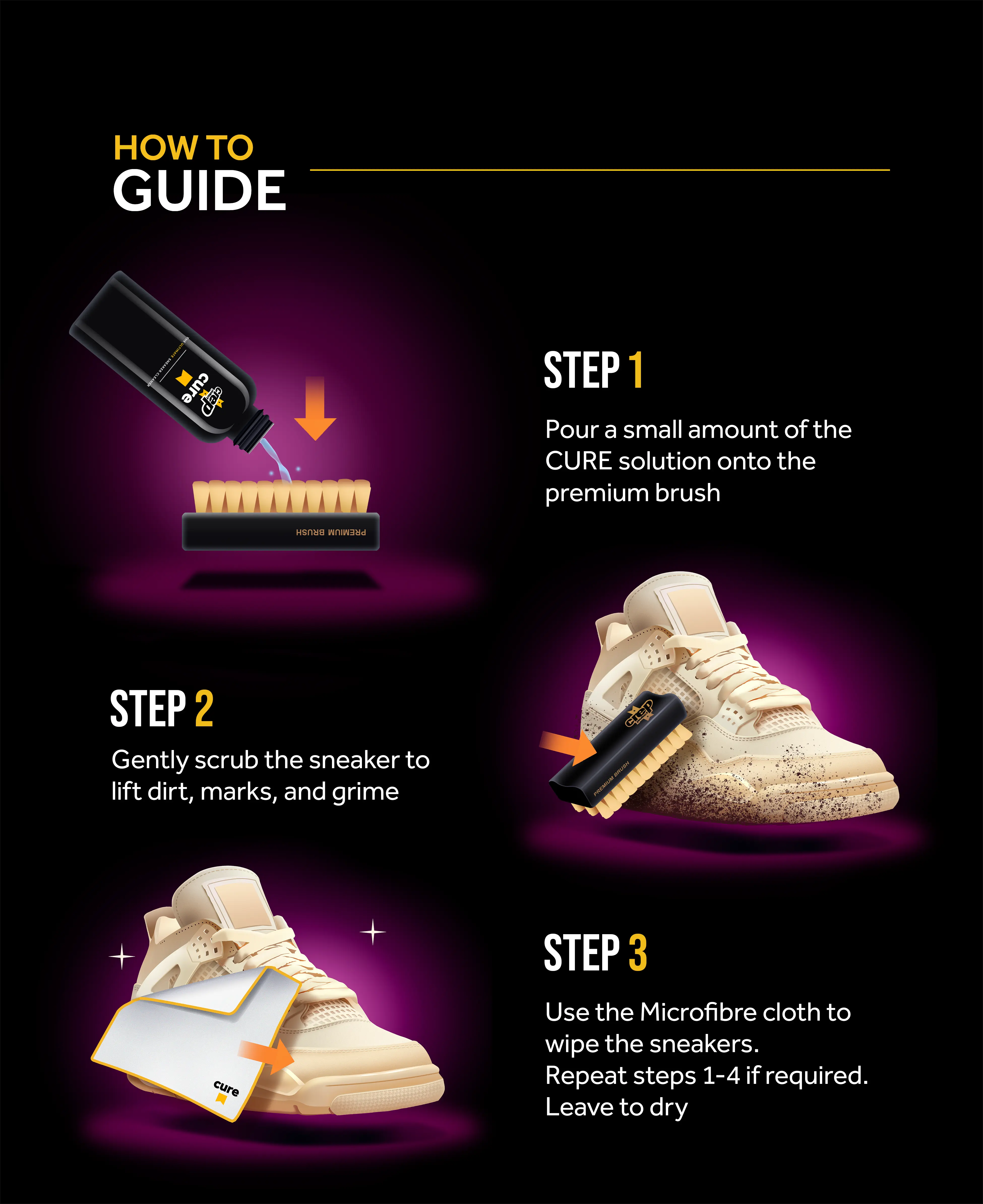 Crep Protect Box Pack Sneaker Set mit Bürste und Tüchern