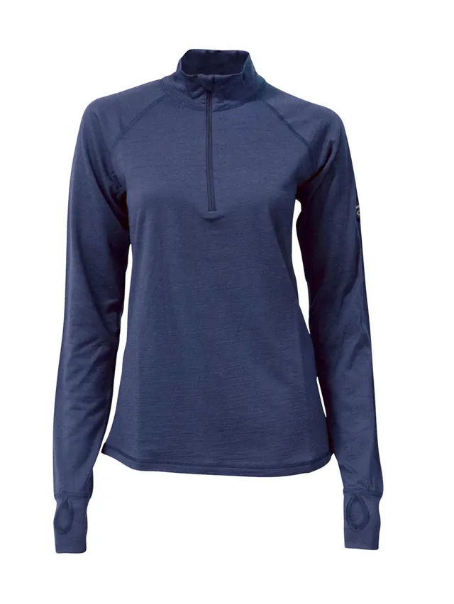 Ivanhoe Underwool Blossom Shirt Steelblue Gr 38 Merino