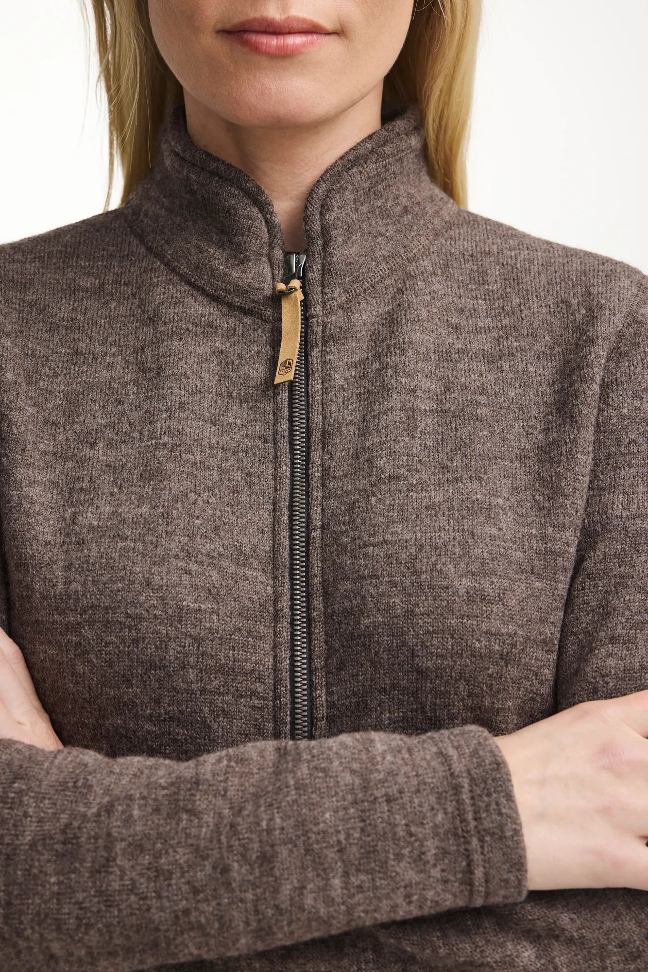 Ivanhoe NLS Twig Full Zip Wolljacke Nutmeg Gr 38