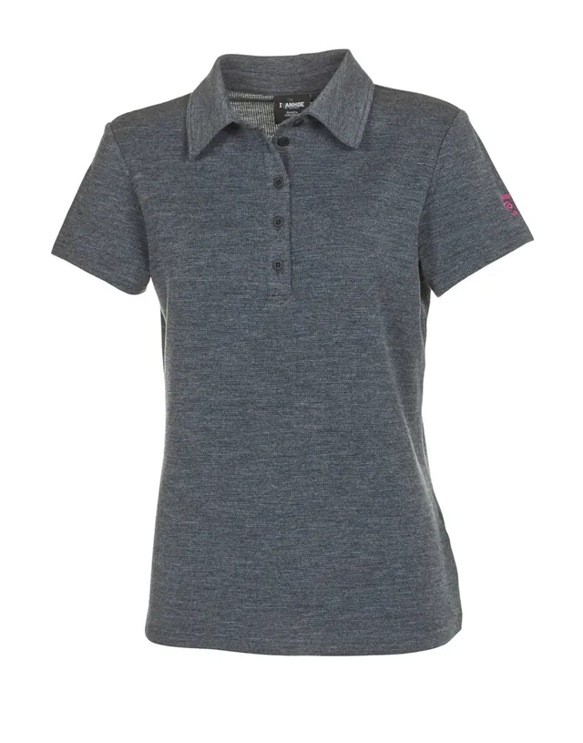 Ivanhoe UW Evin Poloshirt Polo Damen 36 Graphite Marl Merino
