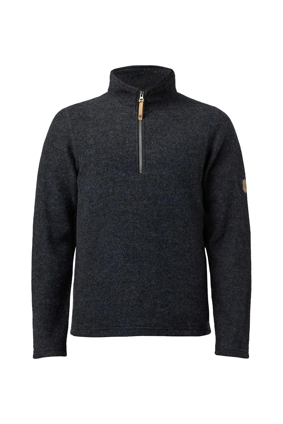 Ivanhoe Brodal Half Zip Wollpullover Graphite Marl 450g