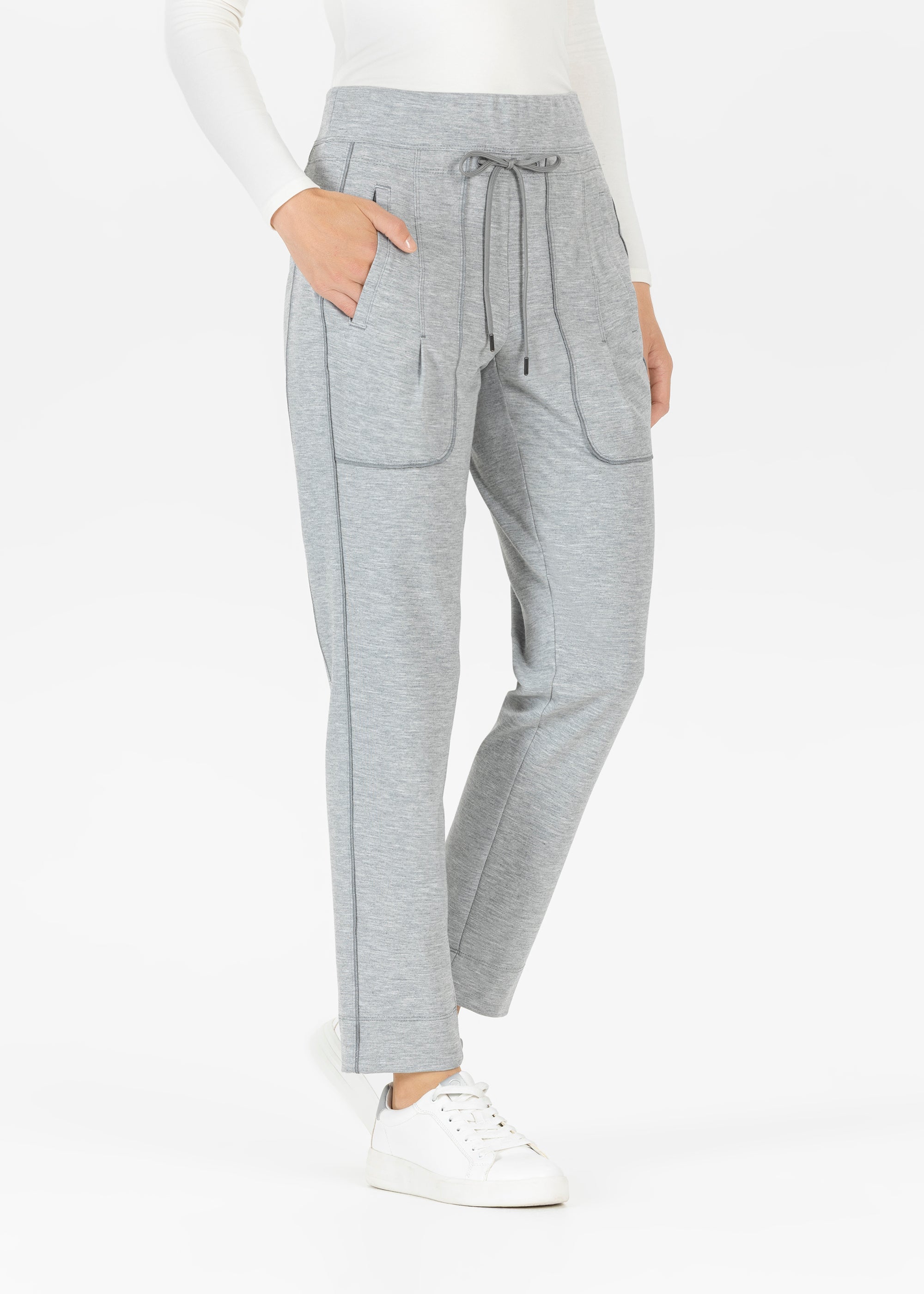 Stehmann Ruri Jogpants light grey melange 7/8 Jersey