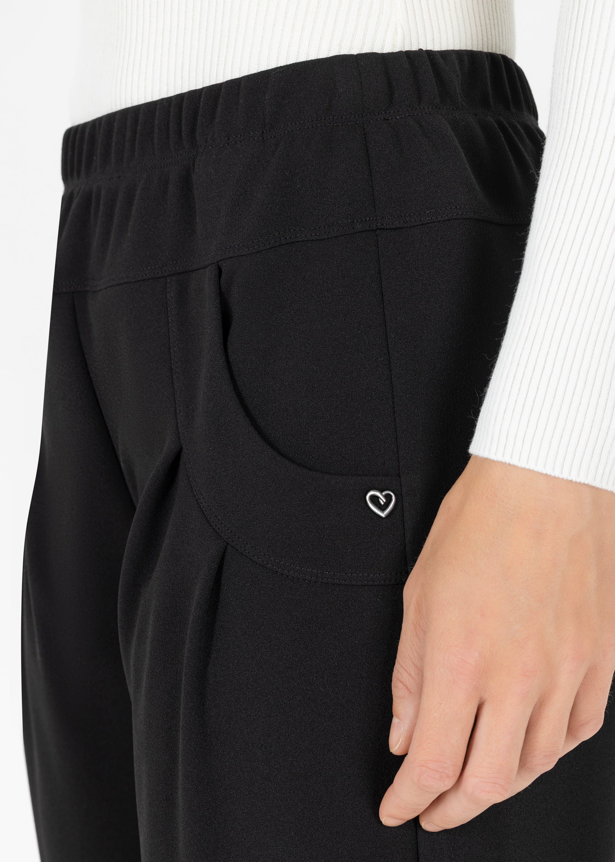 Stehmann Rachell 6/8-Hose schwarz Scuba-Crepe