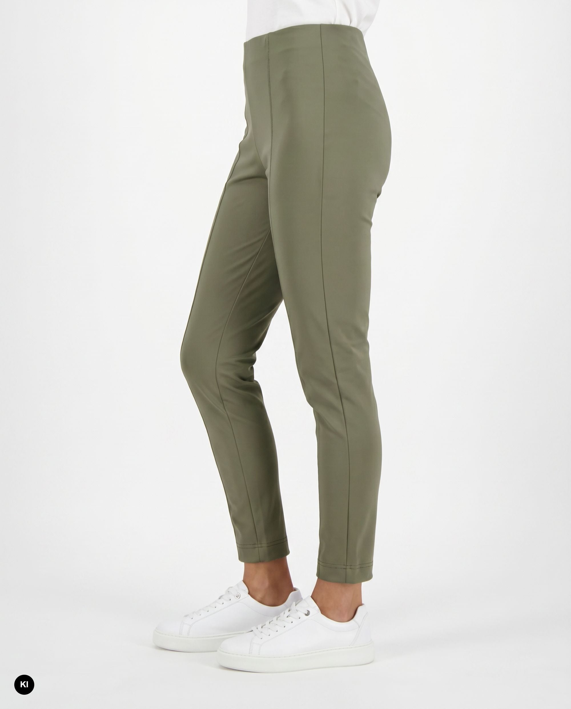 Stehmann Iselle 7/8-Hose Slim Fit sage Thermojersey
