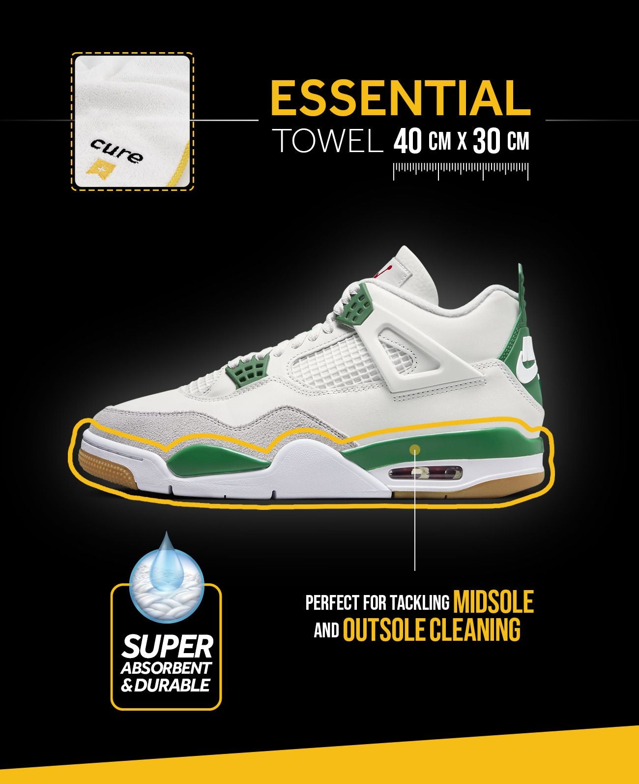 Crep Protect Towel Mikrofasertuch Sneaker 2 Stück
