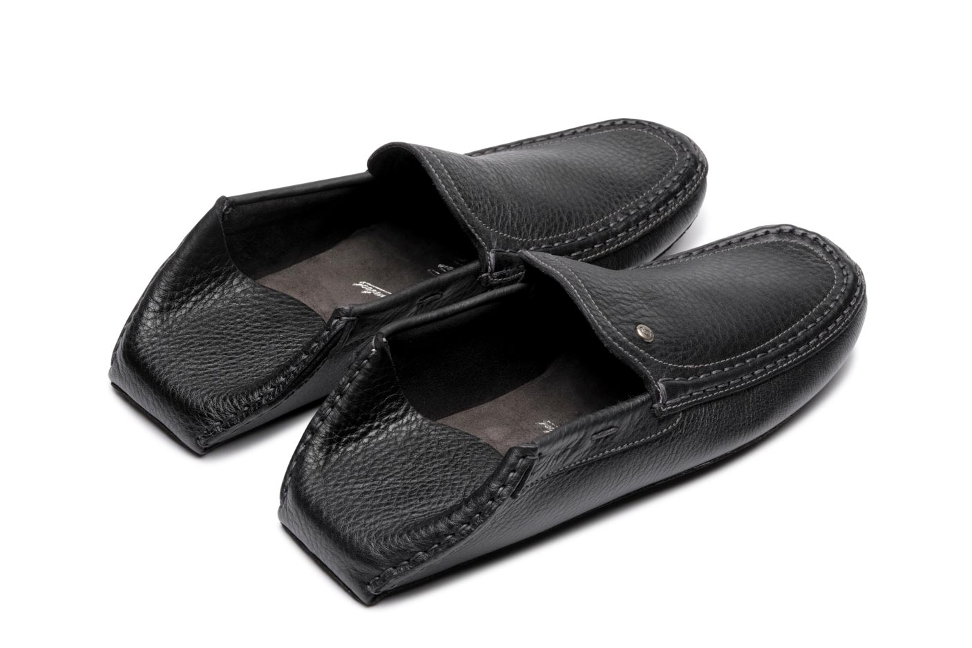 Paraboot Loft Matelasse Loafer Grau-Schwarz Leder