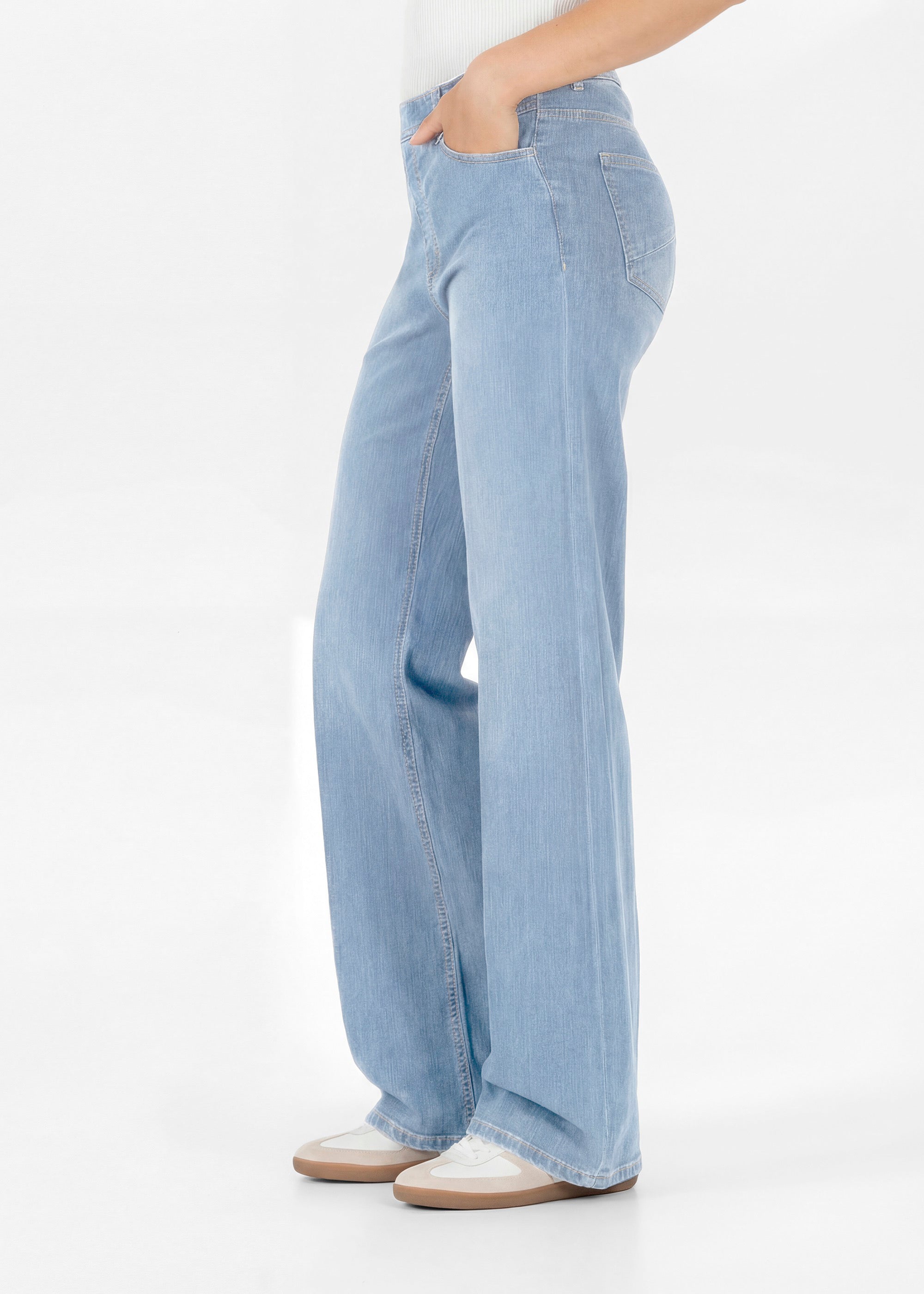 Stehmann Melli Relaxed Fit Jeans ice blue Wide Leg