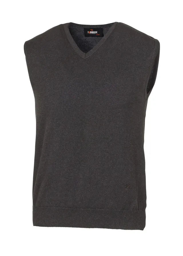 Ivanhoe PD Slipover Pullunder Graphite Marl Bio-Baumwolle