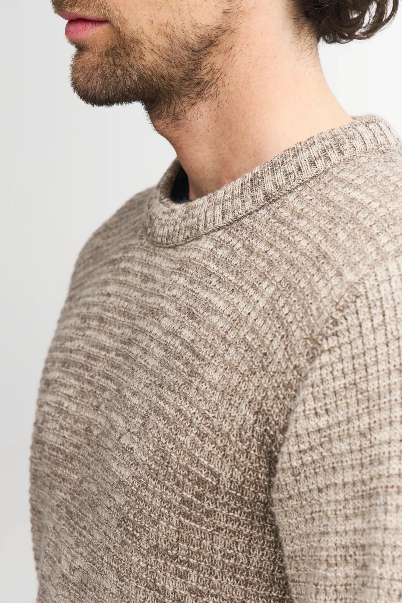Ivanhoe NLS Petal Wollpullover Coffee Bean L Wolle