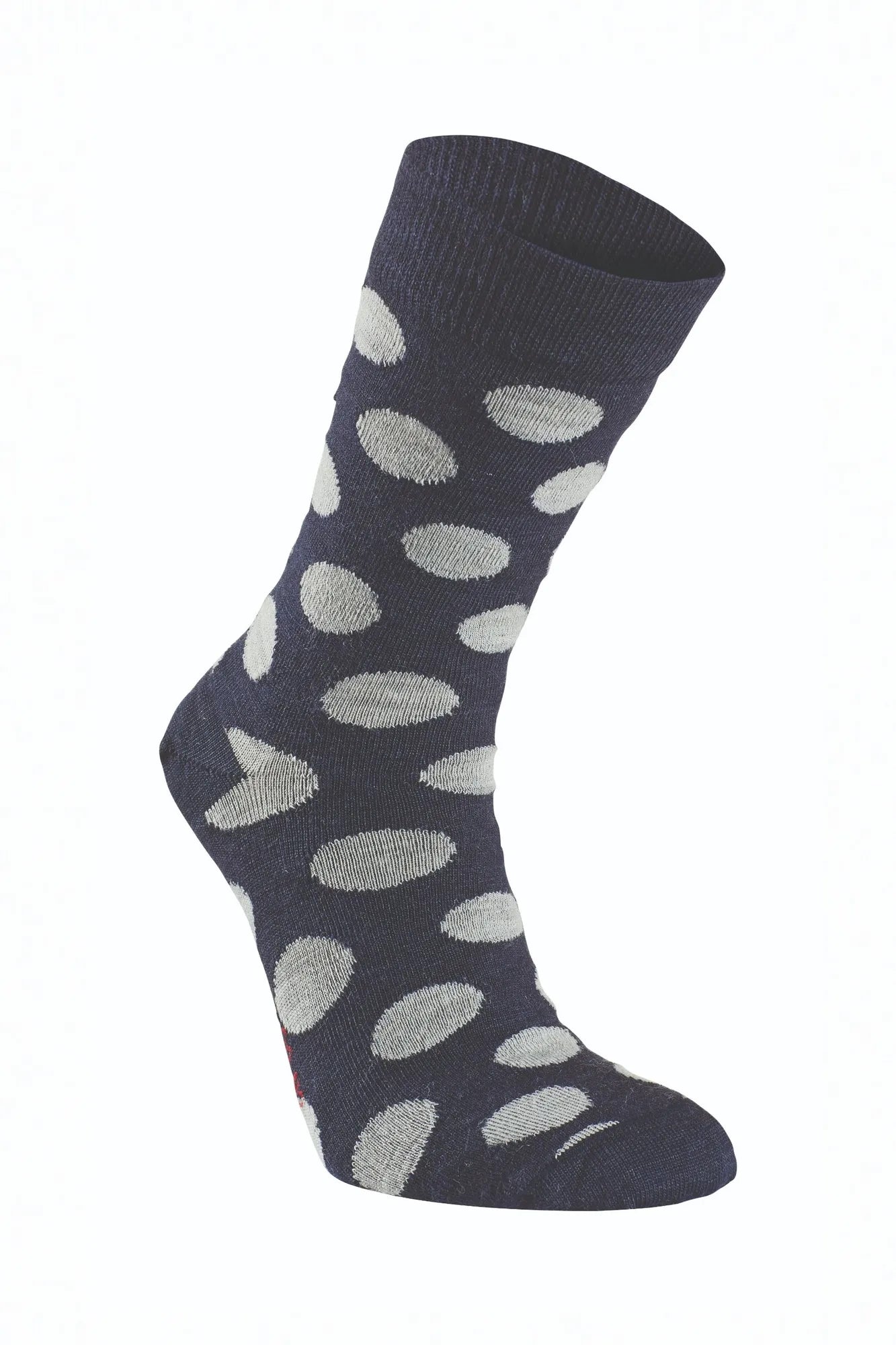 Ivanhoe Wool Sock Dot Wollsocken Light Navy 90% Merino