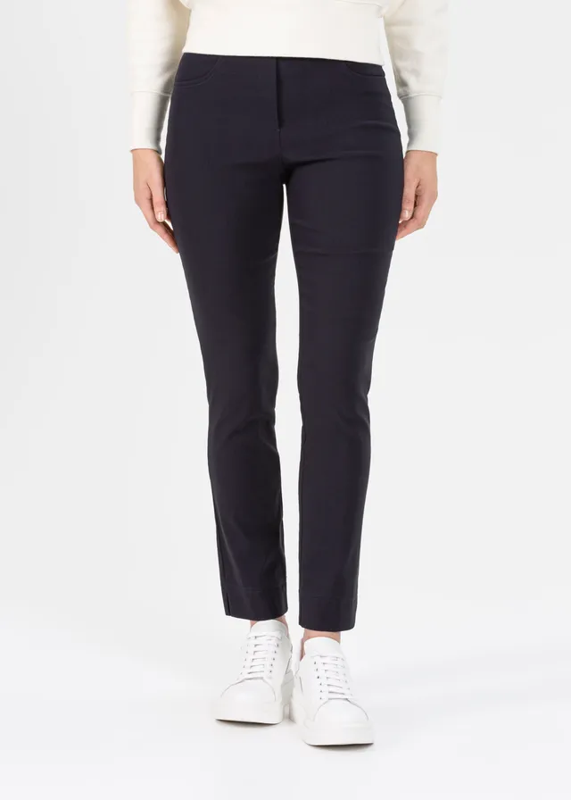 Stehmann Slim Fit Loli Stretchhose marine Knöchellang