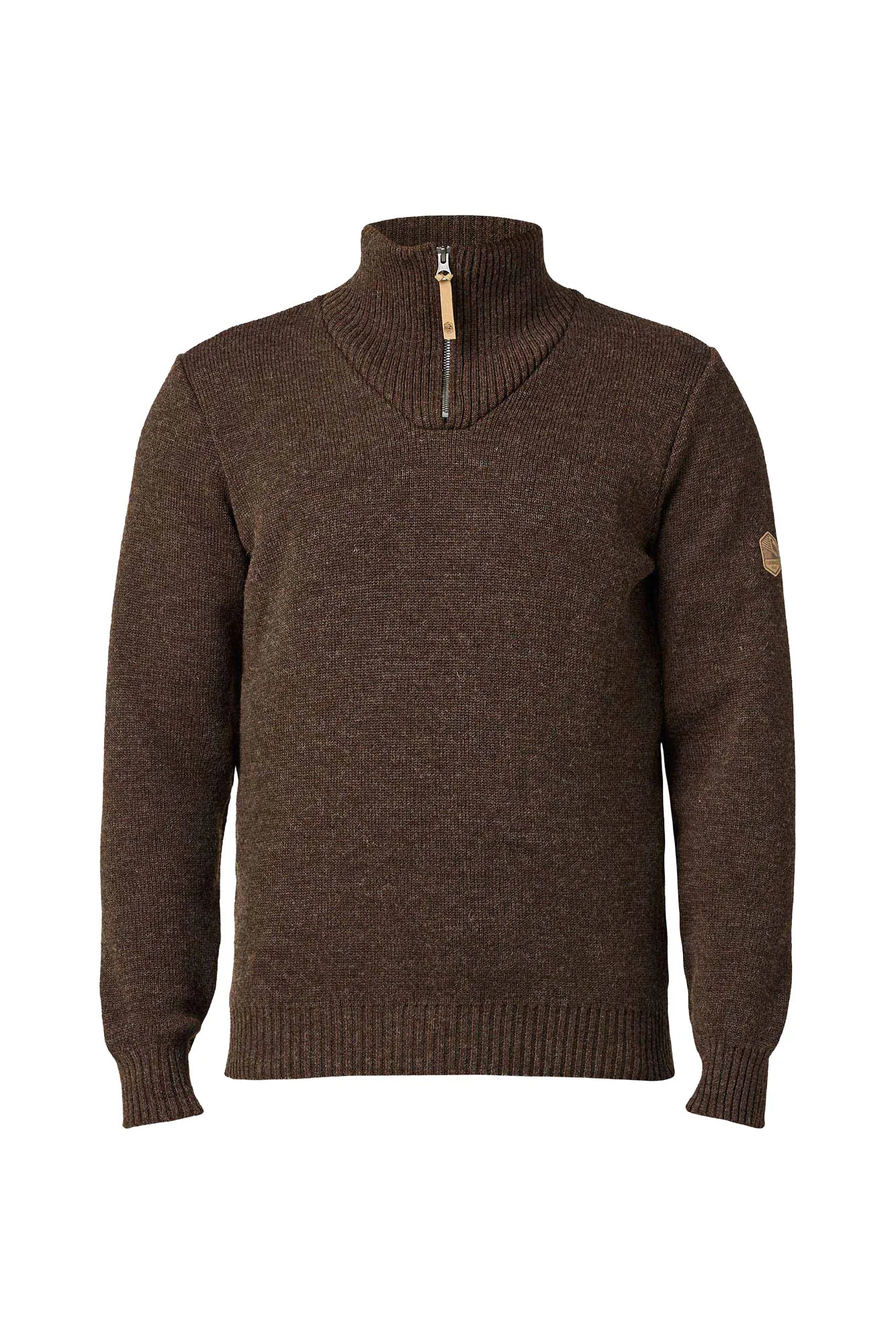 Ivanhoe NLS Elm Halbzip Ulltröja Coffee Bean L