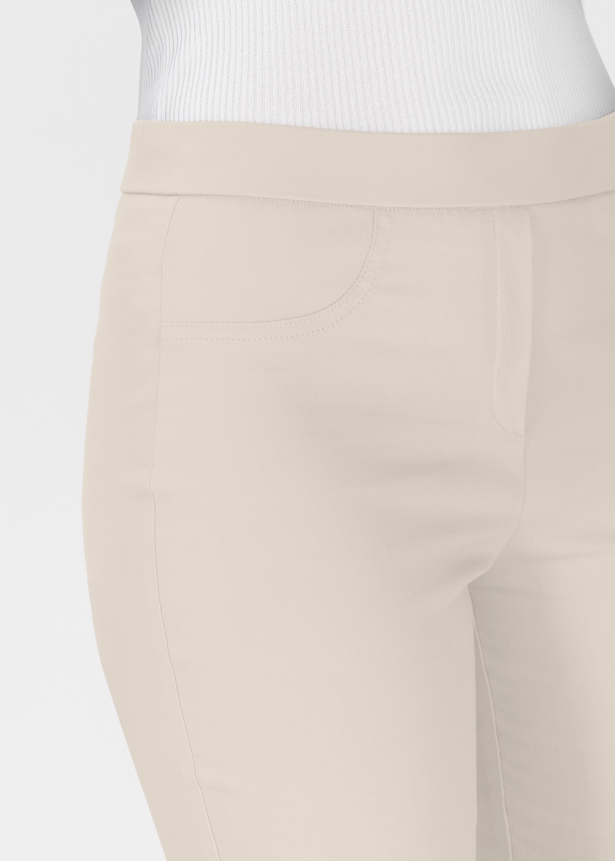 Stehmann Loli Stretchhose kalk 6/8 Slim Fit schmal