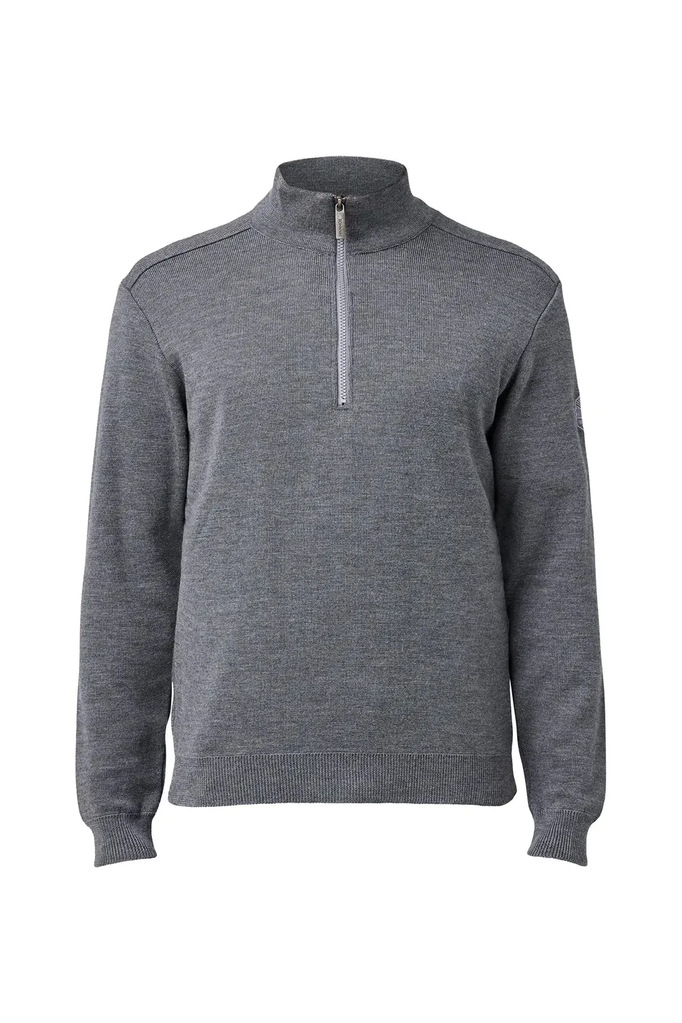 Ivanhoe Ziptröjor Ruben Half Zip Merinopullover Grey