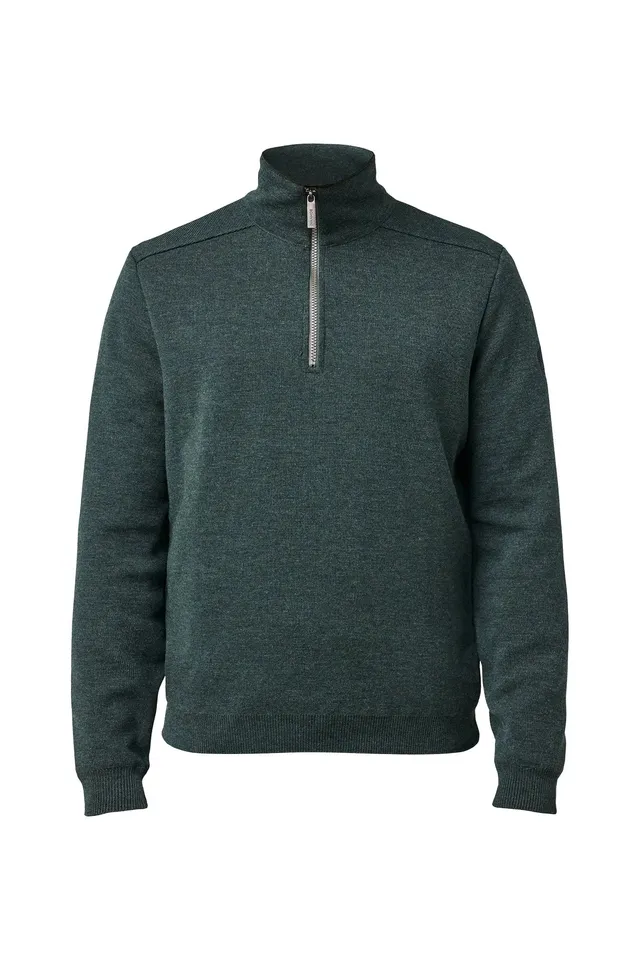 Ivanhoe Ruben Half Zip WB Herren Pullover Rifle Green Merino