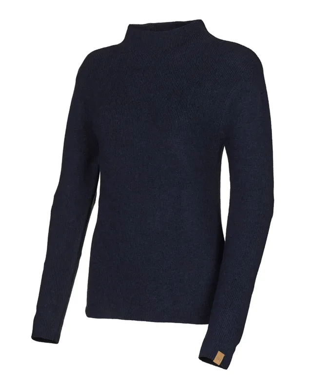 Ivanhoe Solberga Pullover Damen Navy Merinowolle
