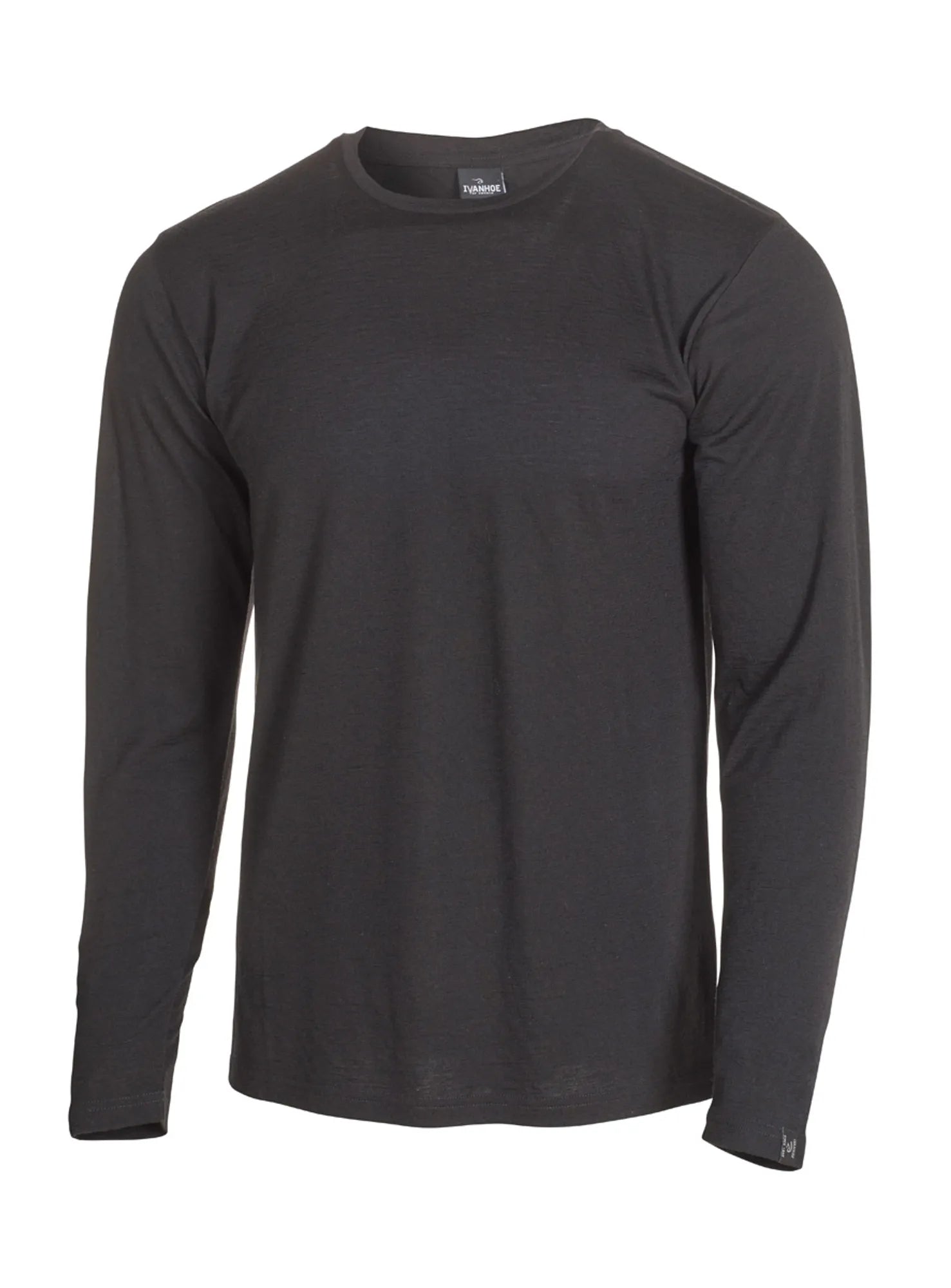 Ivanhoe Underwool Merino Long Sleeve Shirt Herren Schwarz 100% Merino