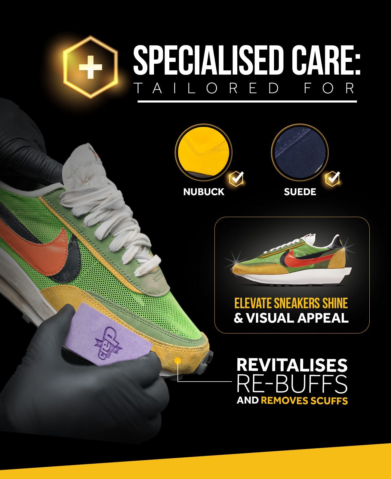 Crep Protect Box Pack Sneaker Set mit Bürste und Tüchern